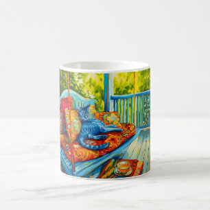 Caneca De Café Gato se arruma no balanço