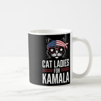 Caneca De Café Gato Senhoras Para Kamala Funny Cat 2024 President