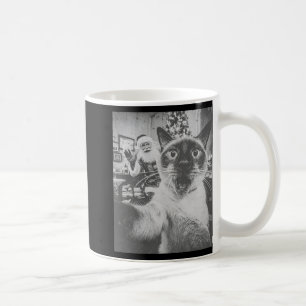 Caneca De Café Gato Siamês Ai Engraçado Fazendo Selfie Com Papai