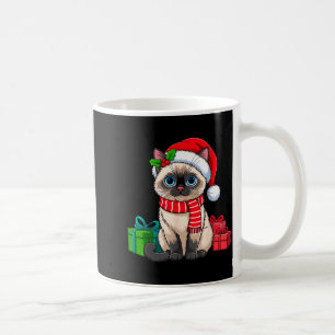 Caneca De Café Gato Siamês de Natal Kitten de Férias do Natal Hom