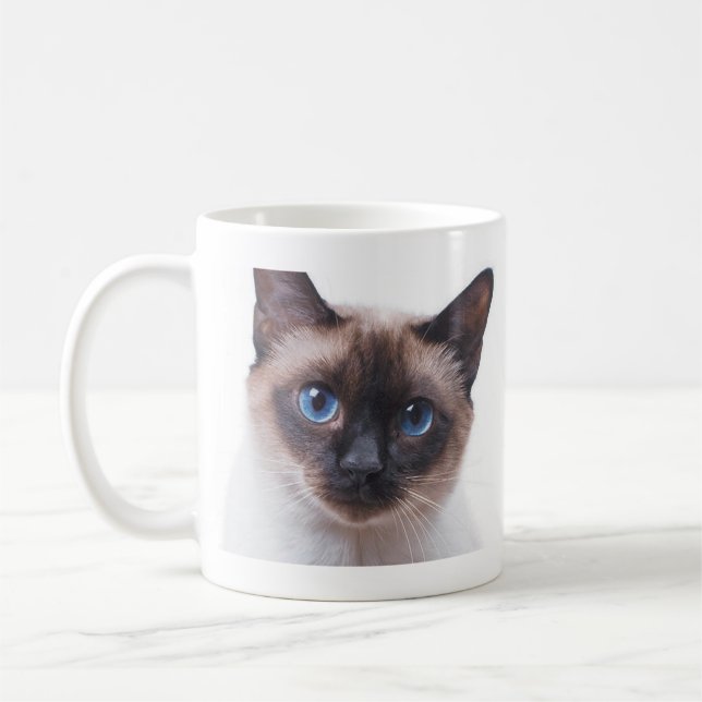 Caneca De Café Gato siamês lindo (Esquerda)