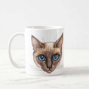 Caneca De Café Gato siamês personalizado