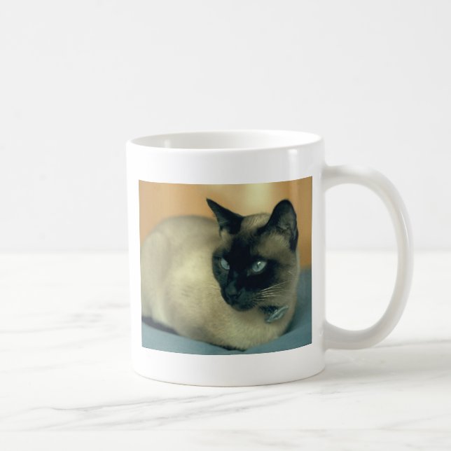 Caneca De Café Gato Siamese (Direita)