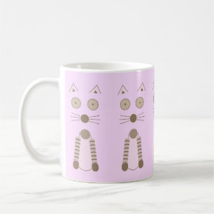 Caneca De Café Gato Simples