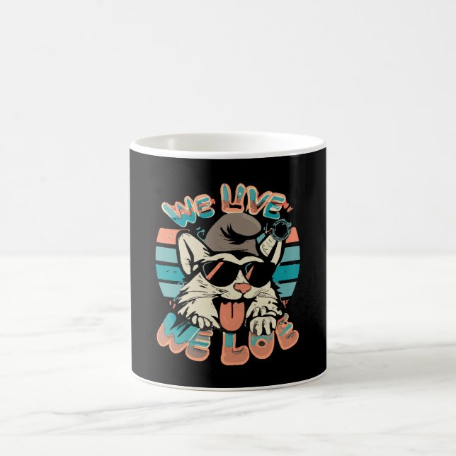 Caneca De Café Gato Smurf - Nós Vivemos Nós Amamos  (Centro)