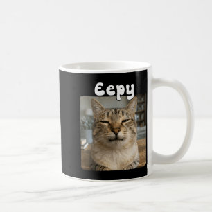 Caneca De Café Gato Sonolento Meme Engraçado de Gato Bobalhão