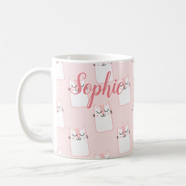 Caneca De Café Gato Sorridente (Esquerda)