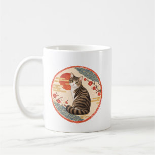 Caneca De Café Gato Sortudo Japonês - Arte Tradicional Japonesa