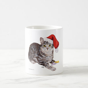 Caneca De Café Gato Tabby American Shorthair - Natal