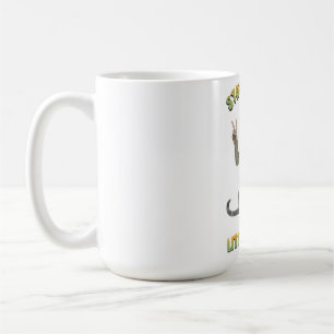 Caneca De Café Gato Tabby Cinza Boho Fique Tripudo Pequeno Hippie