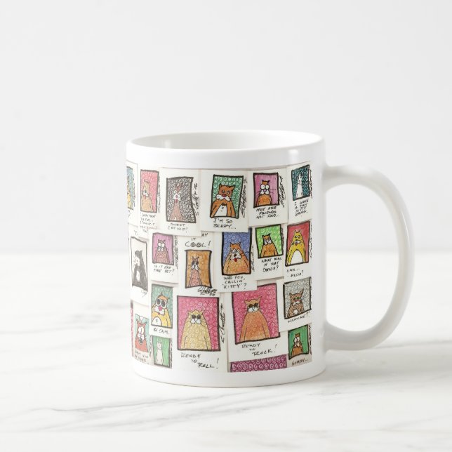 Caneca De Café Gato-toons (Direita)