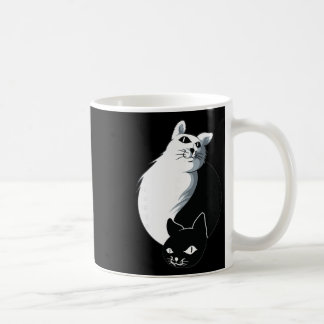 Caneca De Café Gato Yoga Ying Yang