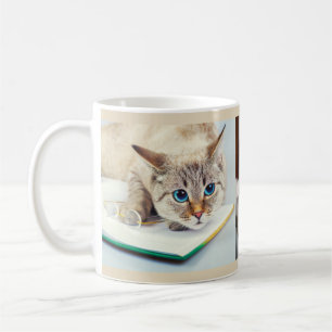 Caneca De Café Gatos 3 Fotos Personalizadas Presente Amante de Ga