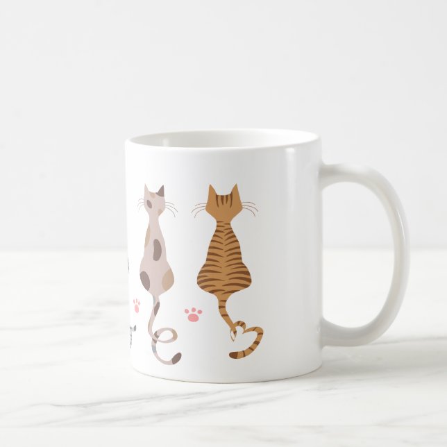 Caneca De Café Gatos Adoram Pedra (Direita)