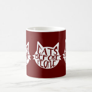 Caneca De Café Gatos Antes Do Pessoas