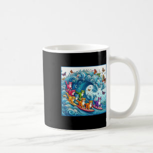 Caneca De Café Gatos Azuis Ondam Para A Gente De Gato Engraçado D