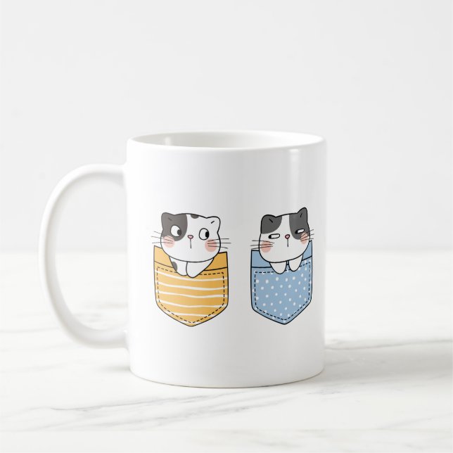 Caneca De Café Gatos Cons (Esquerda)
