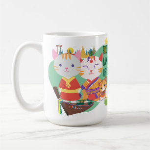 Caneca De Café Gatos da Cultura Tailandesa Presente do País dos