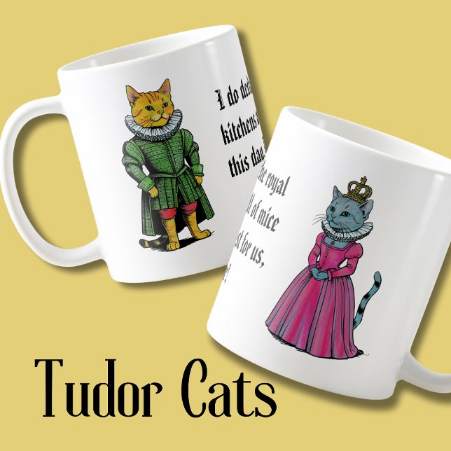 Caneca De Café Gatos da História do Tudor Times, Kitten Real (Criador carregado)