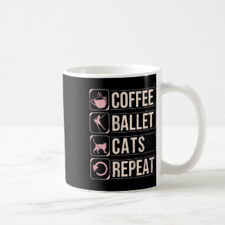 Caneca De Café Gatos De Balé De Café Repetem Dançarinos Engraçado
