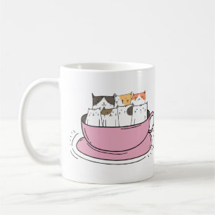 Caneca De Café Gatos de café personalizados