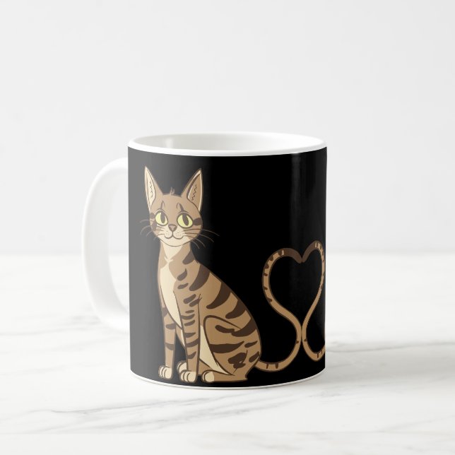 CANECA DE CAFÉ GATOS DE GÊMEA DE BÉLGICA (Frente Esquerda)