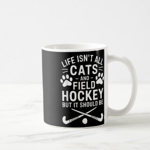 Caneca De Café Gatos de Hóquei em Campo Engraçado Hóquei em Campo