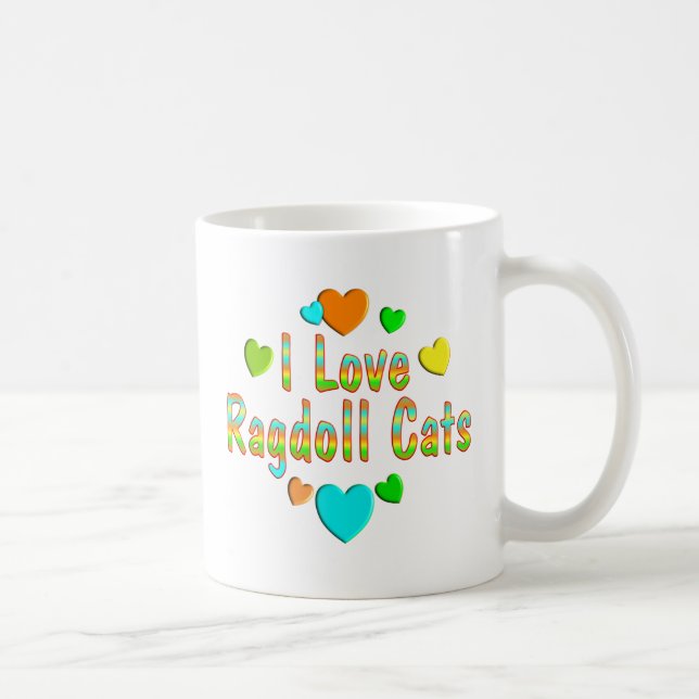 Caneca De Café Gatos de Ragdoll do amor (Direita)