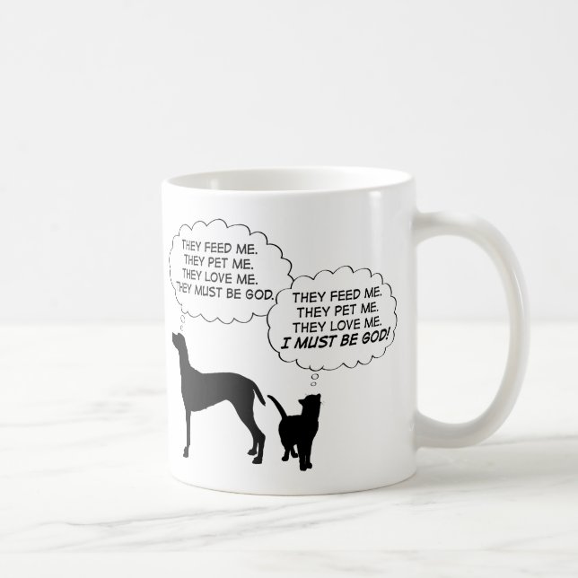 Caneca De Café Gatos e Cães (Direita)