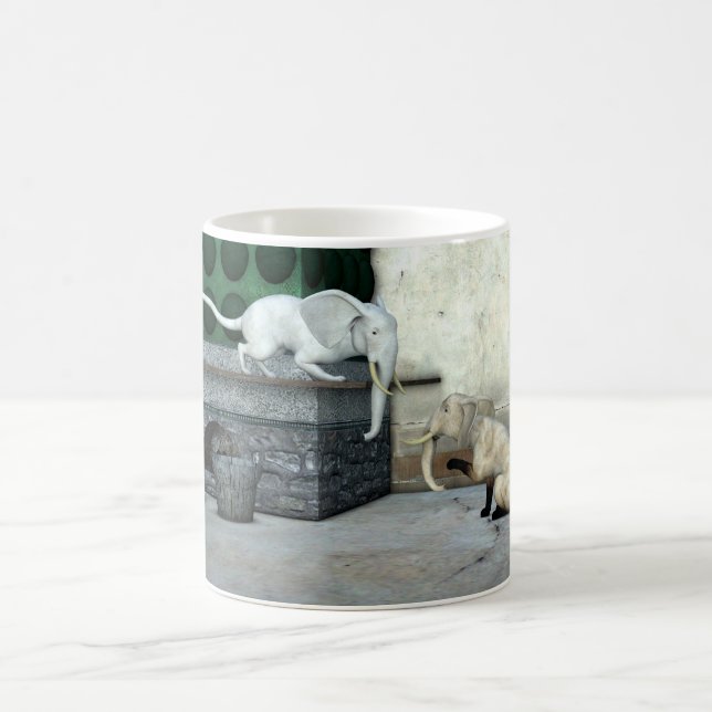 Caneca De Café Gatos Elefantes Adoráveis (Centro)