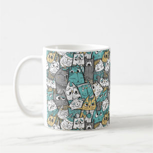 Caneca De Café Gatos Engraçados