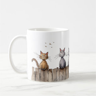 Caneca De Café Gatos Engraçados em Animais de Corte