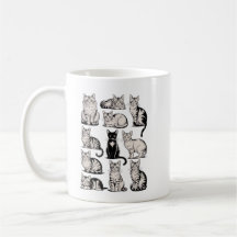 Gatos Estética Vintage dos Anos 90 Ilustração Retr