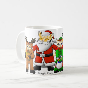 Caneca De Café Gatos Familiares Comprados