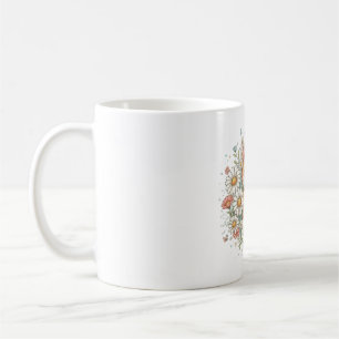 Caneca De Café gatos flores gerados por ia
