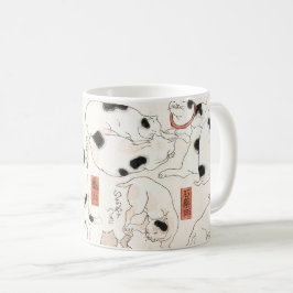 Caneca De Café Gatos Japoneses