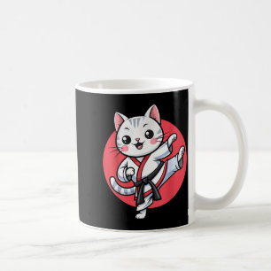 Caneca De Café Gatos Japoneses Caratê Kawaii Jiu Jitsu Mulheres M