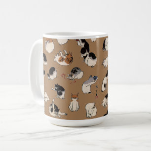 Caneca De Café Gatos Japoneses, Hiroshige, Ukiyo-e