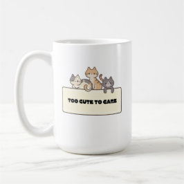 Caneca De Café Gatos Kawaii Adoráveis Design de Gato Engraçado e