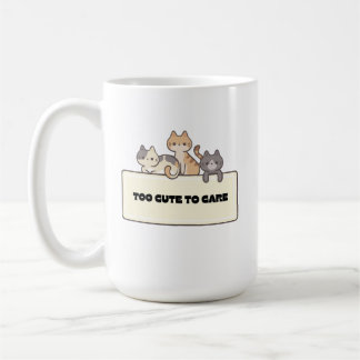 Caneca De Café Gatos Kawaii Adoráveis Design de Gato Engraçado e