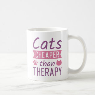 Caneca De Café Gatos Mais Baratos Que A Terapêutica