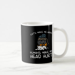Caneca De Café Gatos Me Fazem Feliz Gente Engraçado Gatinho Pele
