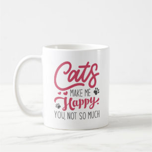Caneca De Café Gatos Me Fazem Feliz Você Não