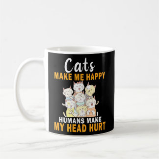 Caneca De Café Gatos Me Fazem Humanos Felizes Fazer Minha Cabeça