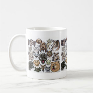 Caneca De Café Gatos n Cães