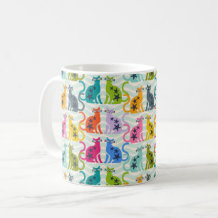 Caneca De Café Gatos na praia