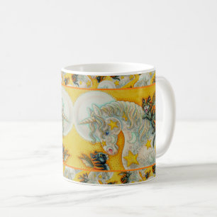 CANECA DE CAFÉ GATOS NEGROS COM COR UNICORN HALLOWEEN