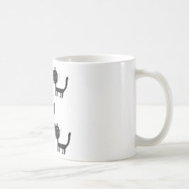 Caneca De Café Gatos negros e bonitos