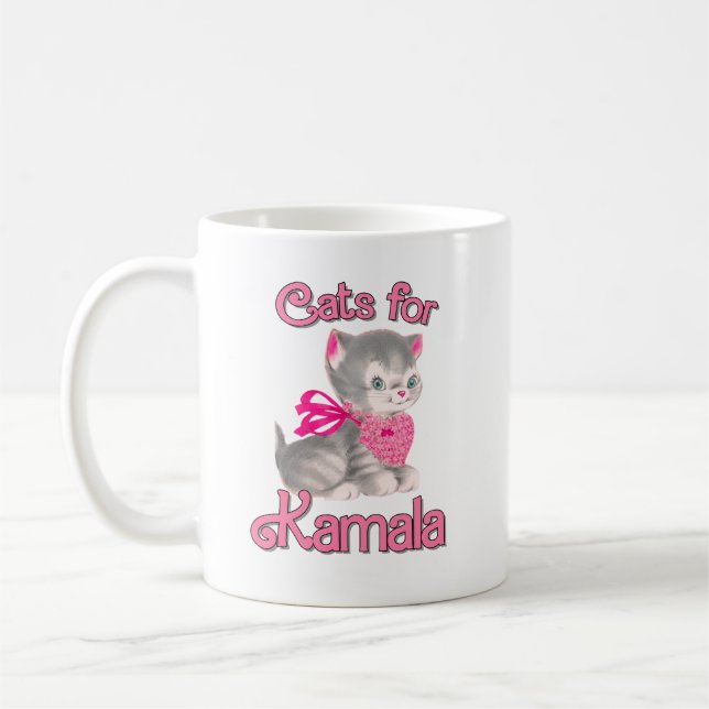 Caneca De Café Gatos para Kamala (Esquerda)