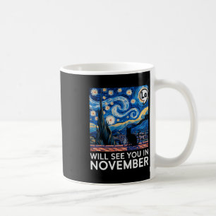 Caneca De Café Gatos Para Kamala Starry Night Nos Verá Em Novem